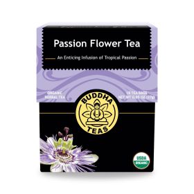 Buddha Teas - Organic Tea - Passion Flower - Case Of 6 - 18 Count