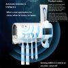 1pc Smart Toothbrush Sanitizer, Free Punching Wall Mounted Toothbrush Holder, Automatic Squeeze Toothpaste Device