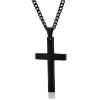 Fashion Cross Necklace Women Men Stainless Steel Christian Charm Necklace Boys Girls Punk Hip Hop Friendship Jewelry Gifts