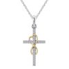 Classic Women Crystal Cross Necklace For Women fASHION Heart Infinity Pendant Necklace Religious Jewelry Christian Baptism Gift