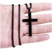 Fashion Cross Necklace Women Men Stainless Steel Christian Charm Necklace Boys Girls Punk Hip Hop Friendship Jewelry Gifts