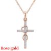 Classic Women Crystal Cross Necklace For Women fASHION Heart Infinity Pendant Necklace Religious Jewelry Christian Baptism Gift