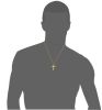 Fashion Cross Necklace Women Men Stainless Steel Christian Charm Necklace Boys Girls Punk Hip Hop Friendship Jewelry Gifts