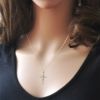 Classic Women Crystal Cross Necklace For Women fASHION Heart Infinity Pendant Necklace Religious Jewelry Christian Baptism Gift