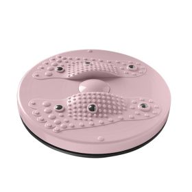 Home Sports Magnet Massage Waist Twister (Color: pink)